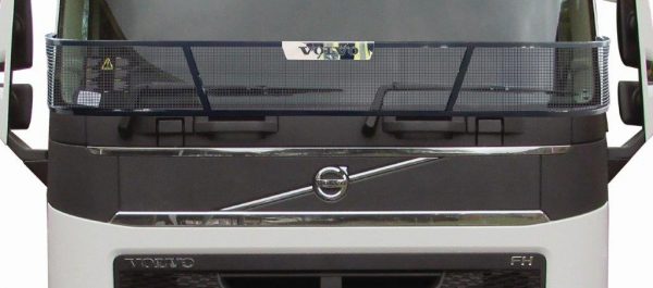 Volvo F4 FH/FM Black Powder Coated Steel Screen guard