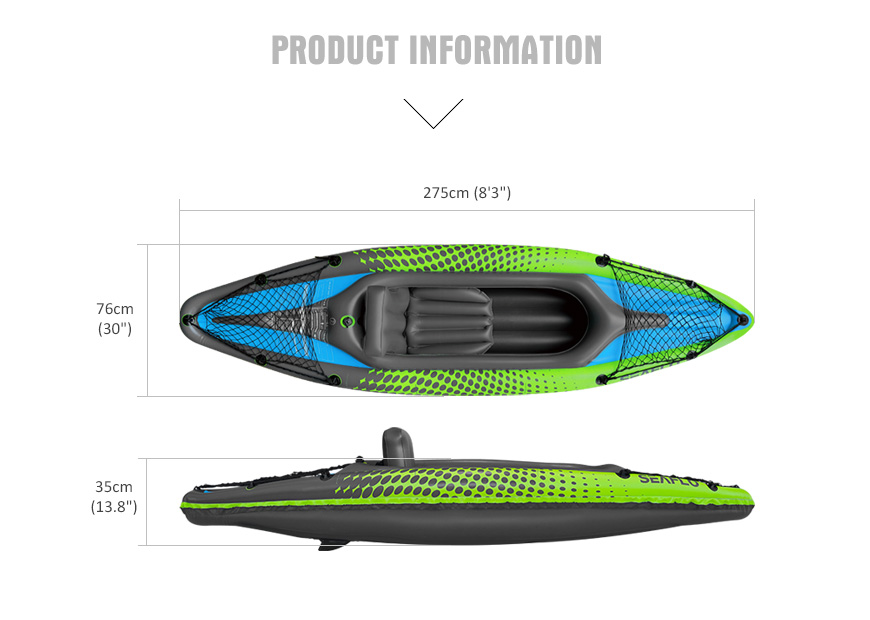 Seaflo Inflatable Kayak Solo - The Accessory Shop