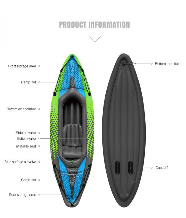 Seaflo Inflatable Kayak Solo - Image 2