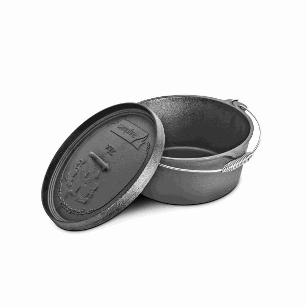 Campfire Dutch Oven – 4.5 Quart, Pre-seasoned 4.2L