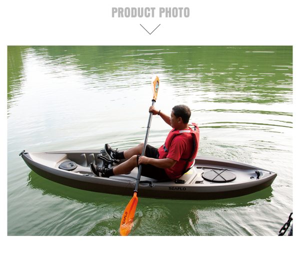 SEAFLO Fishing Kayak 125kg Grey - Image 4