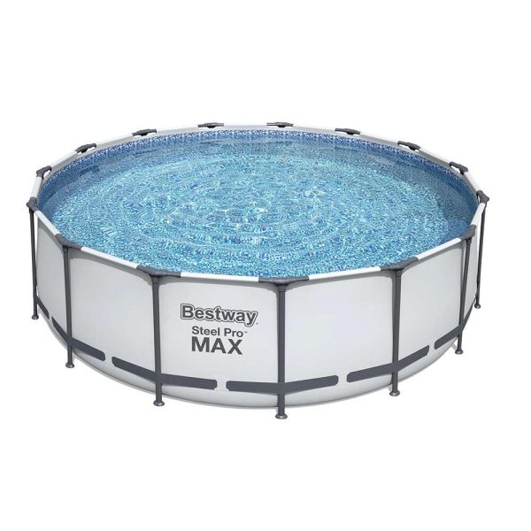 Round Frame Pool Set Grey, Pump, Filter 4.678L 3.05m x 76cm Bestway