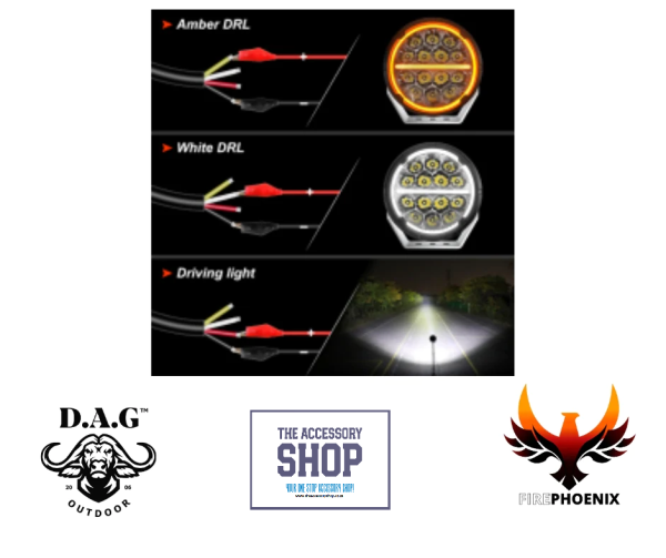 Fire Phoenix 6.5 LED Spot light with DRL DAG - Image 4