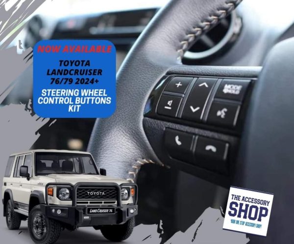 Toyota Landcruiser 2.8 and V8 steering wheel integration kit 2024 -