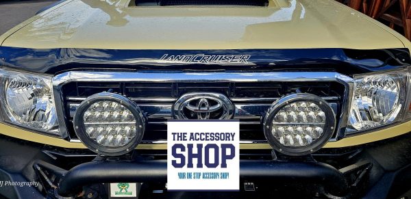 Toyota Landcruiser 79 & 76 Series Bonnet Guard Black with logo Or Clear 2017- - Image 6