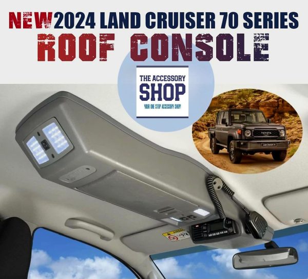 Toyota Landcruiser 70 series roof console Double cab and staionwagon 2024 up