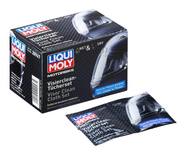 Motorbike / Bike Visor Cleaner Cloth Set Liqui Moly