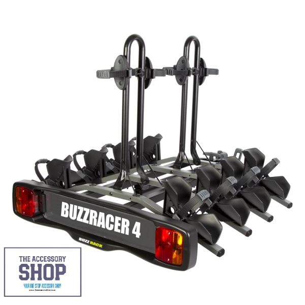 Bike Tow Ball Platform 4 Bike, Buzzrack BuzzRacer 4 Tilt