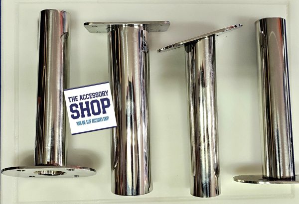 Stainless steel flush mount rod holders