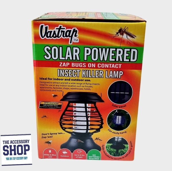 Insect Killer Lamp Bundle - Zap Bugs on Contact, Solar Powered Vastrap