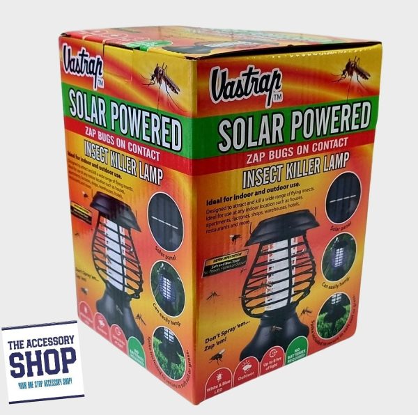 Insect Killer Lamp Bundle - Zap Bugs on Contact, Solar Powered Vastrap - Image 2