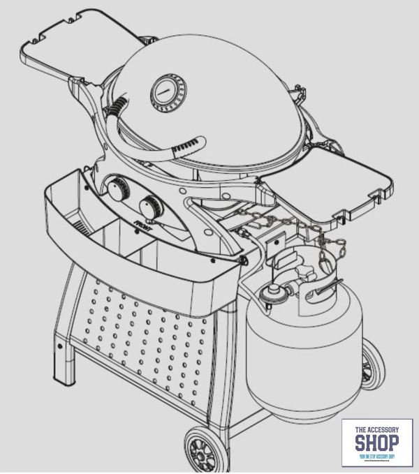 Gas BBQ & Cart Mondo 2 - Burner- Alva - Image 5