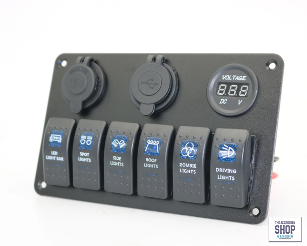 Switch Panel Marine Boat 12v 3 or 6 Gang Panel - Image 5