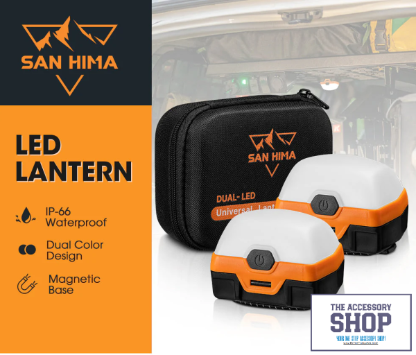 Camp Light  x2 Dual Colour LED Lantern with Inbuilt Lithium Battery- San Hima - Image 2