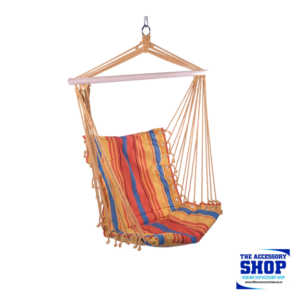 Hammock Hanging Chair with Multi Colour Stripes- Seagull