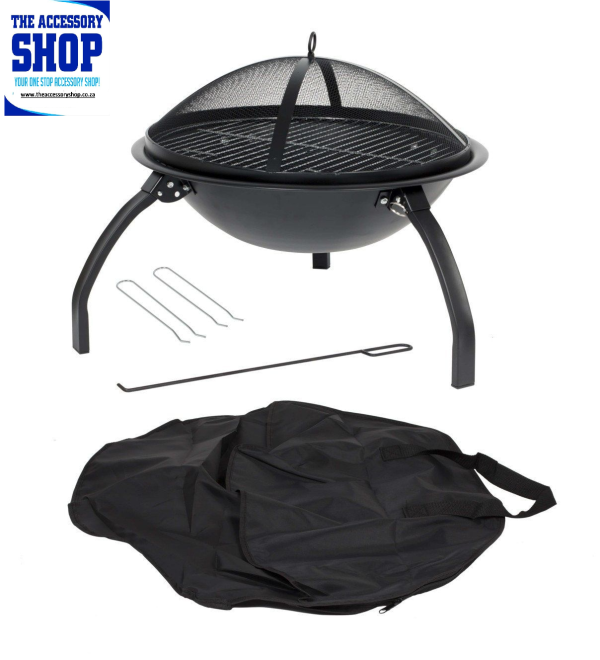 Firepit Camping with barbecue grill 54cm - La Hacienda